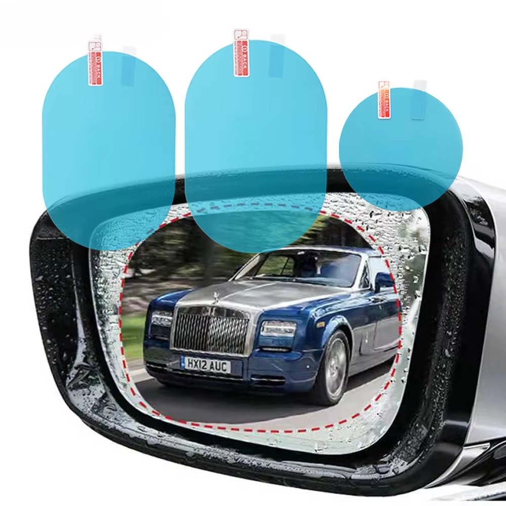 Anti Glare Car Rearview Mirror Film - 2/4 stuks universele anti-condens, anti-verblinding, waterdichte