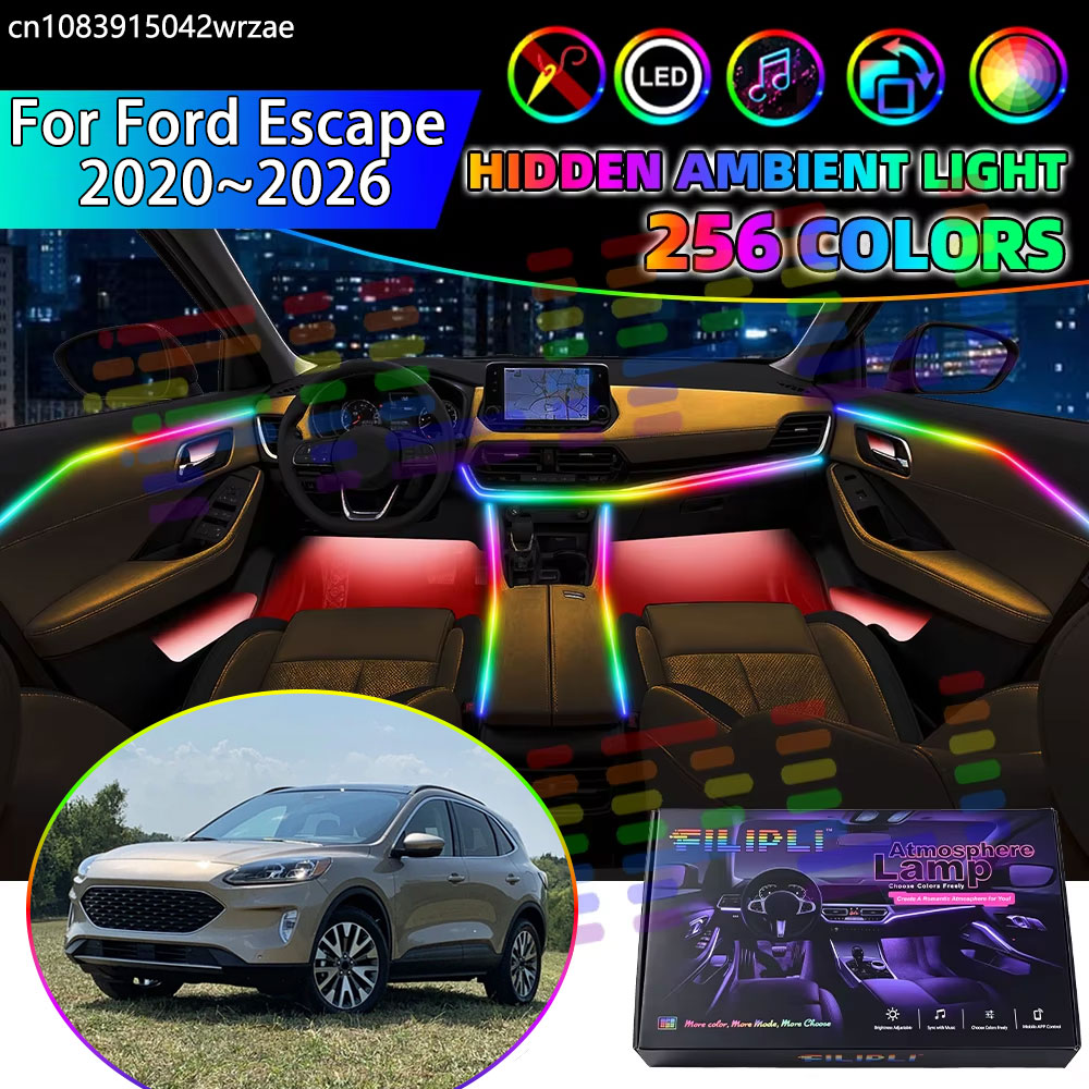 Led Ambient Interior Car Lights App Control - Voor Ford Escape 2020~2026 MK4 4e
