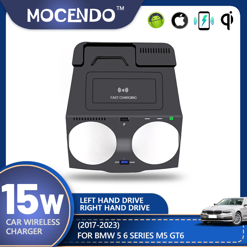 Wireless Car Charger Mount Fast Charging - Voor BMW 5 6 Serie G30