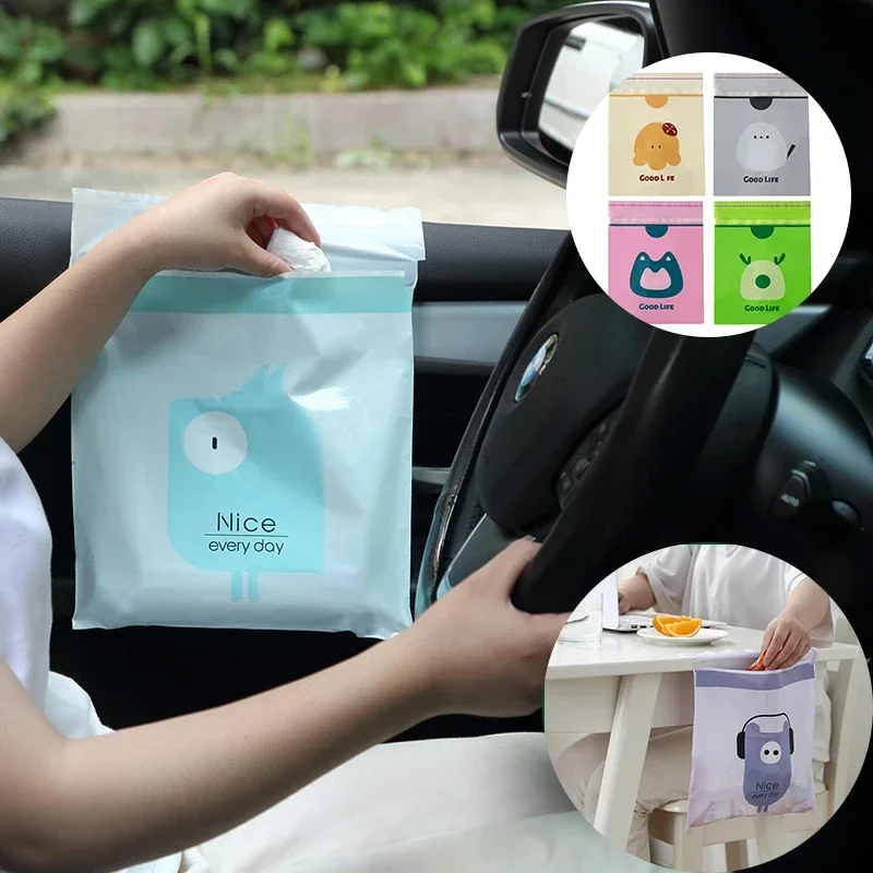 Auto Afvalzak 15 Stuks Wegwerp - Waterproof Car Trash Can With Lid recensie en prijs