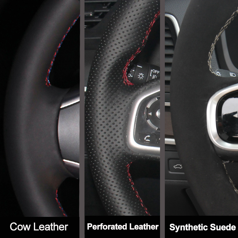 Voor Citroen C5 2007-2015 DIY  - Car Steering Wheel Cover Anti Slip Breathable recensie en prijs
