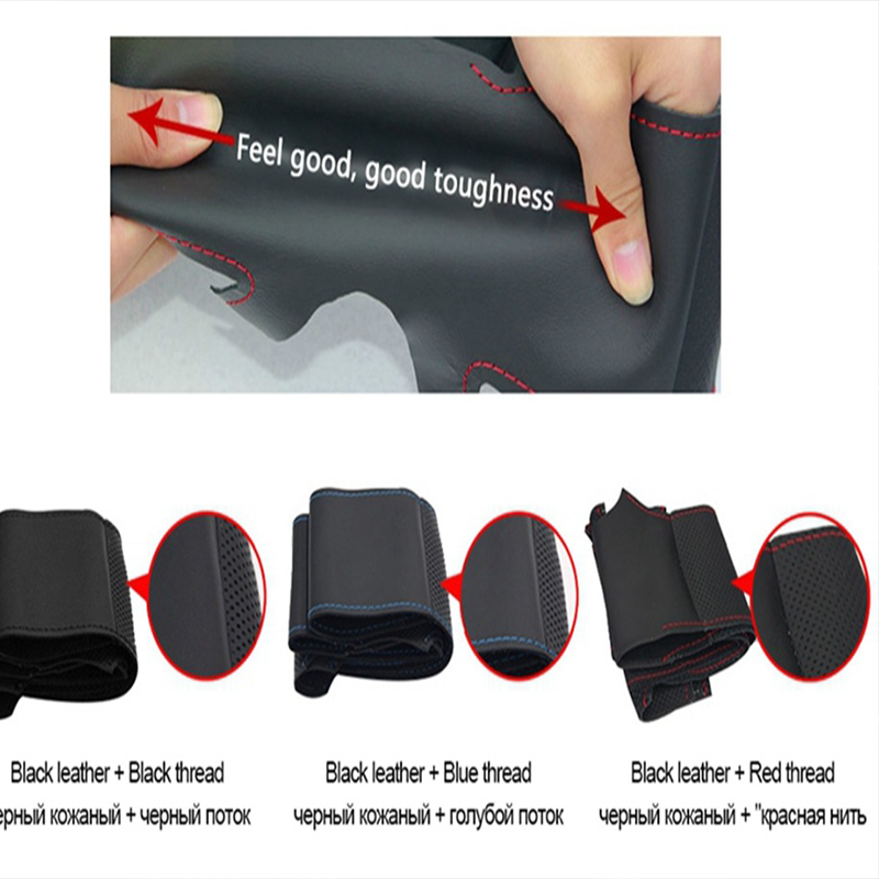 Voor Citroen C5 2007-2015 DIY  - Car Steering Wheel Cover Anti Slip Breathable recensie en prijs