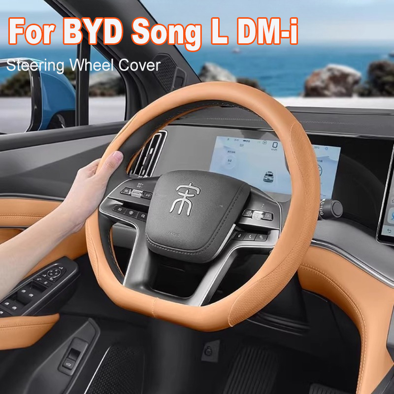 Voor BYD Song L DM-i Stuurhoes - Car Steering Wheel Cover Anti Slip Breathable recensie en prijs