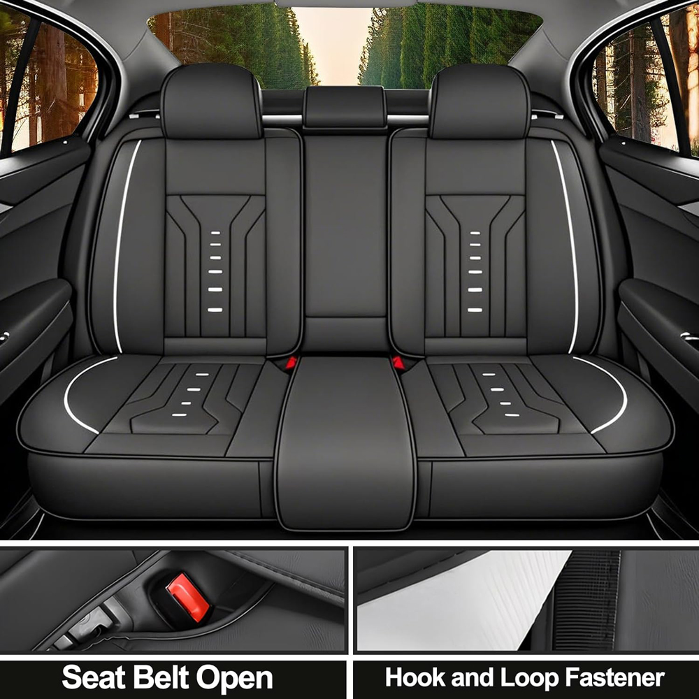 Luxe universele lederen autost - Leather Car Seat Covers Full Set Universal recensie en prijs