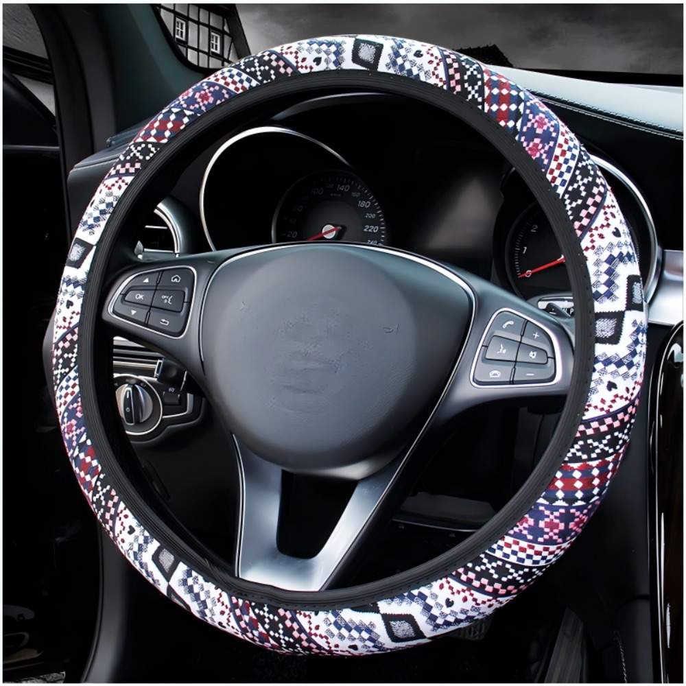 Boheemse stijl linnen auto stu - Car Steering Wheel Cover Anti Slip Breathable recensie en prijs