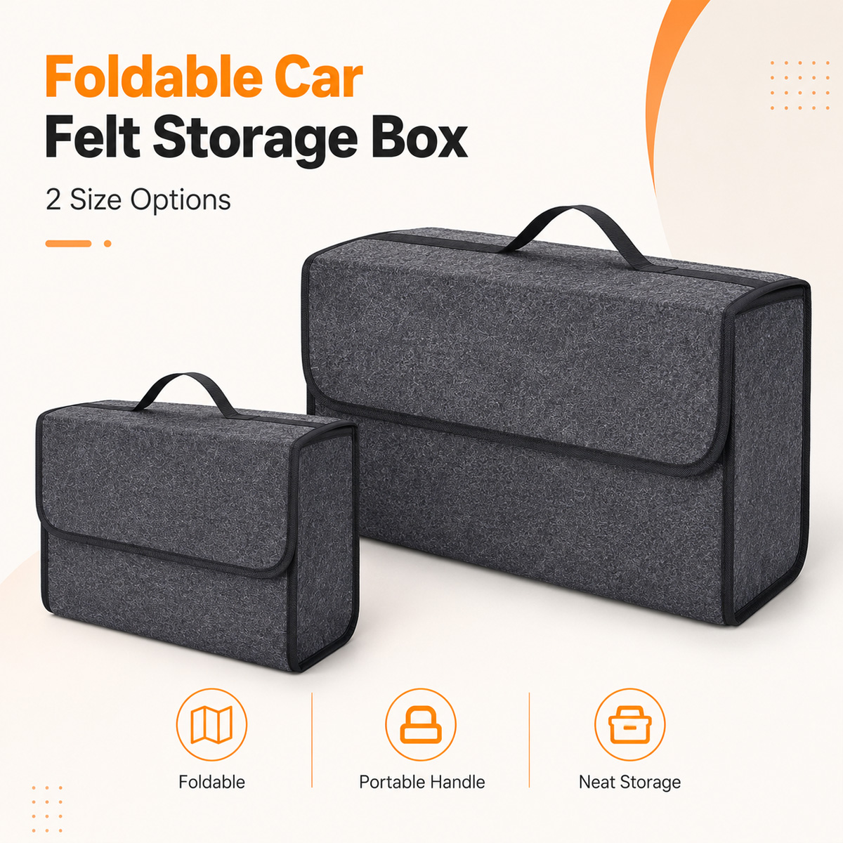 YONGRUN Opvouwbare vilten auto - Car Trunk Organizer Foldable Storage Box recensie en prijs