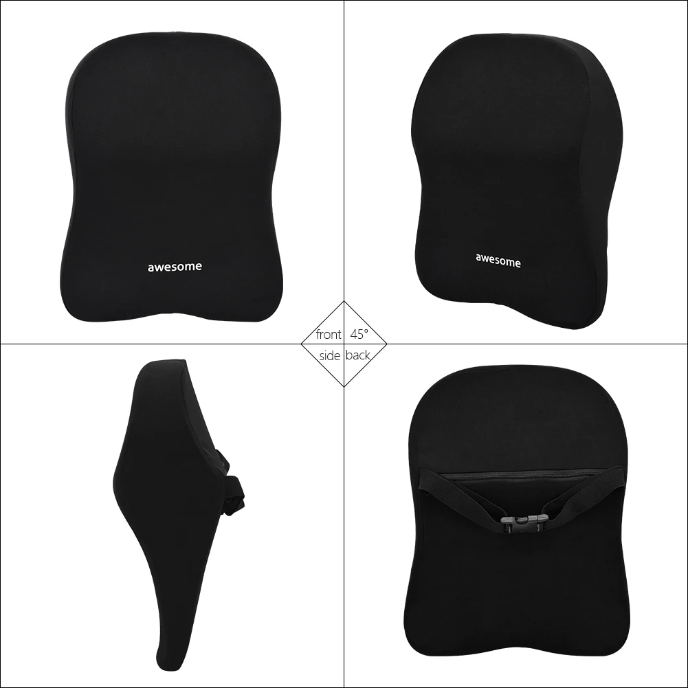 Autostoelkussen met lendensteu - Memory Foam Car Neck Pillow Lumbar Support recensie en prijs