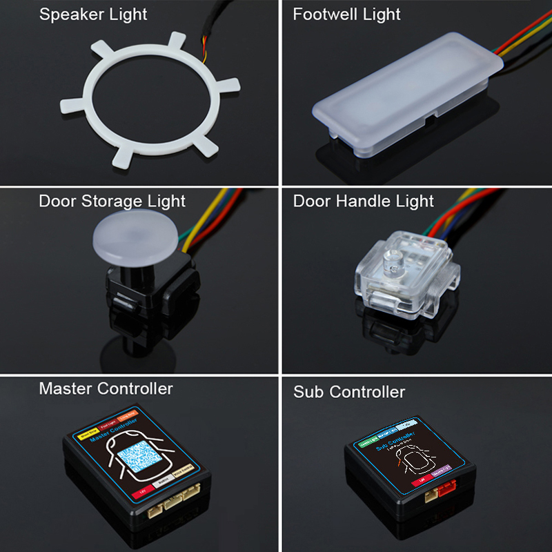 22-in-1 Dream Color RGB Dynami - Led Ambient Interior Car Lights App Control recensie en prijs