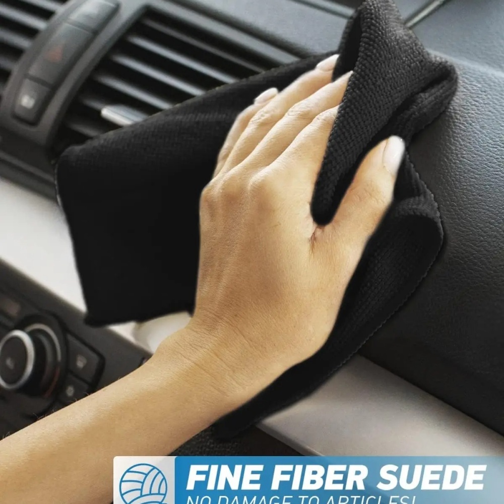 Zwarte microvezel reinigingsdo - Microfiber Car Drying Towel Super Absorbent recensie en prijs