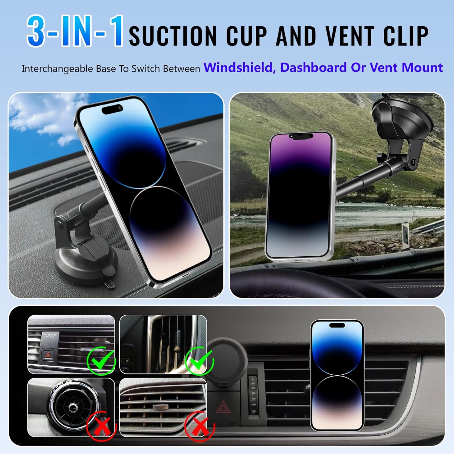 UYUXIO 15 W Snel Opladen Voorr - Wireless Car Charger Mount Fast Charging recensie en prijs