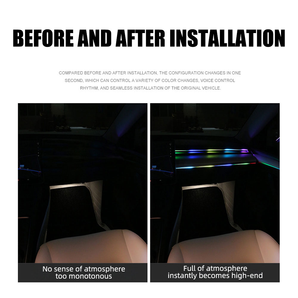 6/10 in 1 Auto Led Omgevingsve - Led Ambient Interior Car Lights App Control recensie en prijs