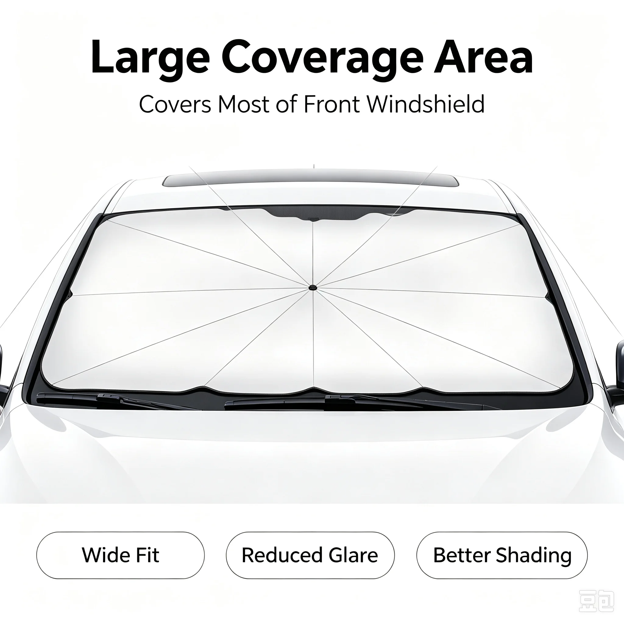 Opvouwbare autozonnescherm par - Car Sunshade Windshield Umbrella Foldable recensie en prijs