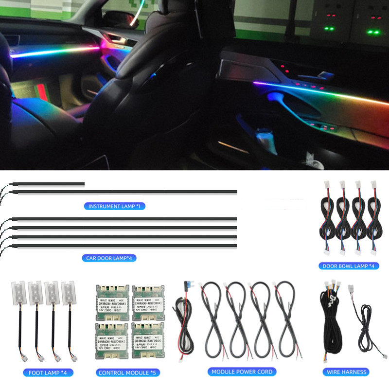 LED auto-interieur sfeerverlic - Led Ambient Interior Car Lights App Control recensie en prijs