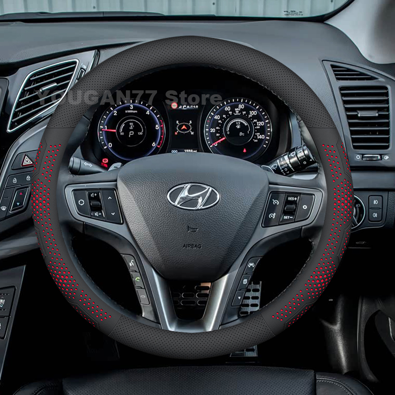 Lederen stuurwielhoes voor Hyu - Car Steering Wheel Cover Anti Slip Breathable recensie en prijs