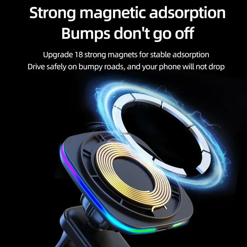 15W Magnetische Draadloze Auto - Wireless Car Charger Mount Fast Charging recensie en prijs