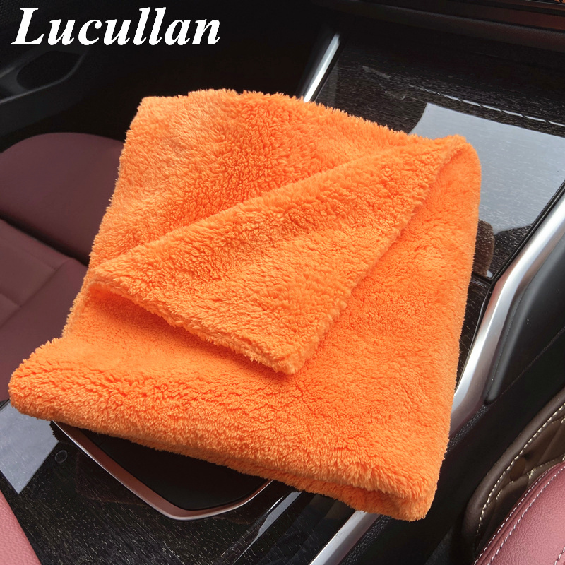 Lucullan 40x40cm Oranje Super  - Microfiber Car Drying Towel Super Absorbent recensie en prijs