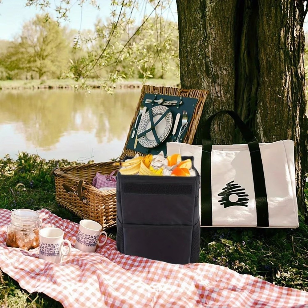 Opvouwbare auto-afvalbak met d - Waterproof Car Trash Can With Lid recensie en prijs