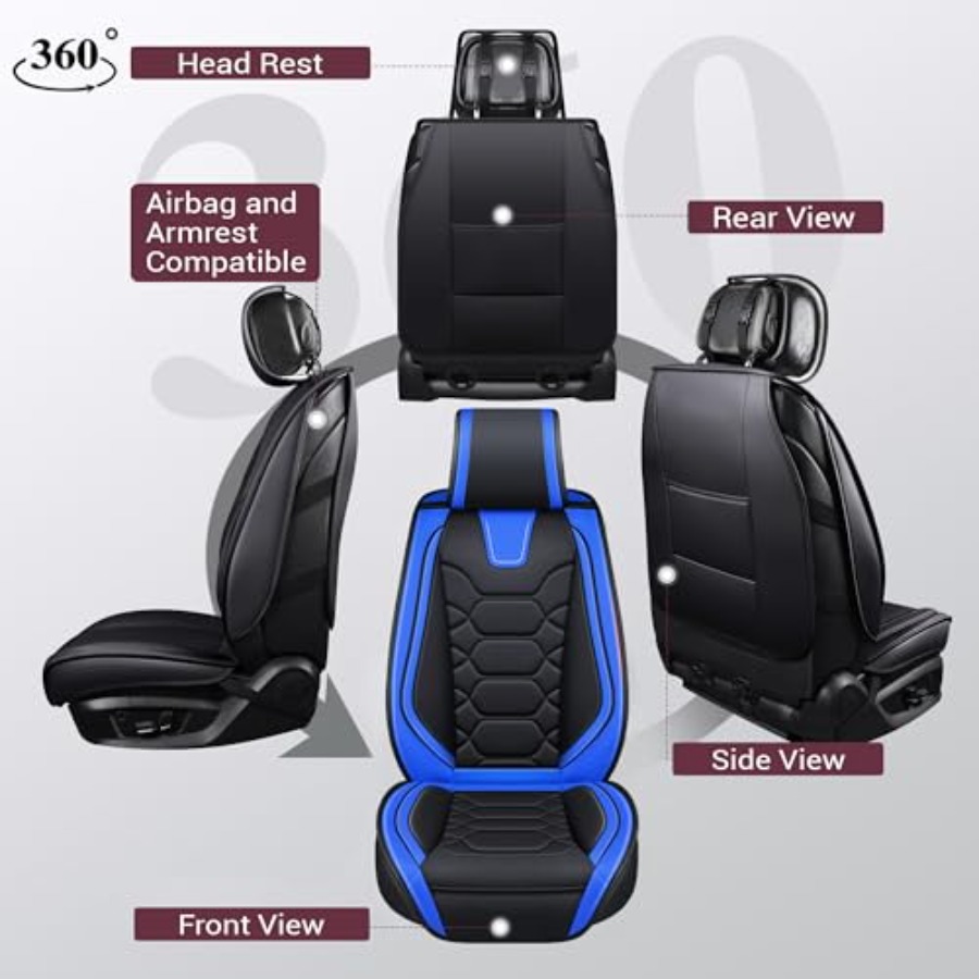Autostoelhoezen Volledige Set  - Leather Car Seat Covers Full Set Universal recensie en prijs